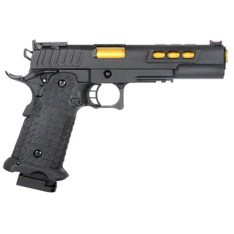 Army Armament R608 Hi-Capa Gas Blowback Airsoft Pistol (Color: Black)