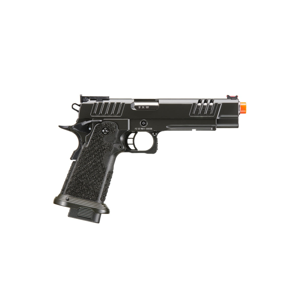 Army Armament R611 XL Hi-Capa 5.1 Gas Blowback Airsoft Pistol (Color: Black)