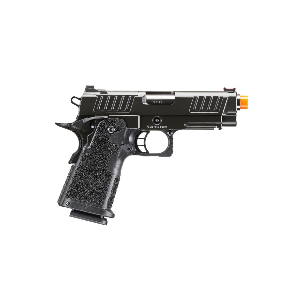 Army Armament R612 C2 Hi-Capa 4.3 Gas Blowback Airsoft Pistol (Color: Black)