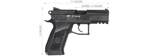 ASG CZ 75 P-07 DUTY CO2 BLOWBACK AIRGUN PISTOL - BLACK