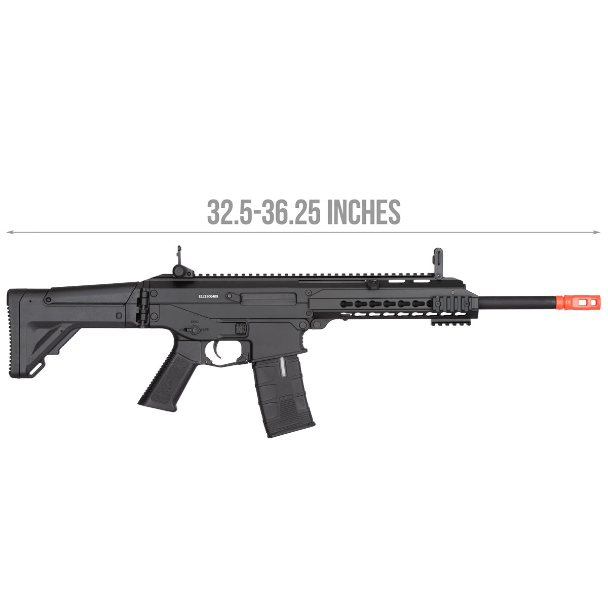 ICS CXP-APE Keymod ACR Style Metal Carbine Electric Blowback AEG Airsoft Rifle (Black)