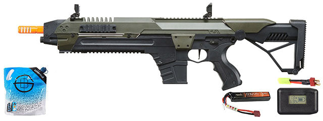 Poseidon CSI XR5 Series Advanced Battle Rifle - Battery/Adapter/Charger Combo - (OD Green)