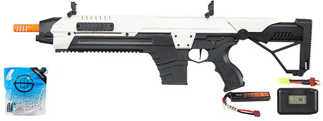 Poseidon CSI XR5 Series Advanced Battle Rifle - Battery/Adapter/Charger Combo - (White)