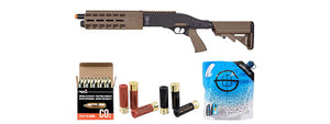Elite Force CO2 Tri-Shot Shotgun - Shell/CO2 Combo - Tan/Black
