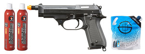 KSC M93R II Spartan System 7 GBB Pistol - Green Gas Combo - (Black)