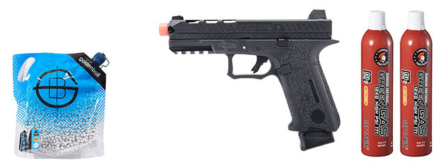 Poseidon Orion Performance Series GBB Pistol No.2 - (Black) Green Gas Combo
