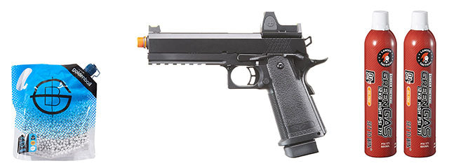 Raven Airsoft 5.1 Hi Capa w/ Micro Dot - Green Gas Combo - (Black)