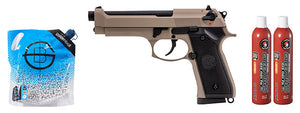 Vorsk Raven R92f Gbb Pistol - Green Gas Combo - (Black/Tan)