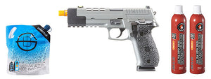 Vorsk Airsoft VP26X Gas Blowback Pistol - (Gray) Green Gas Combo