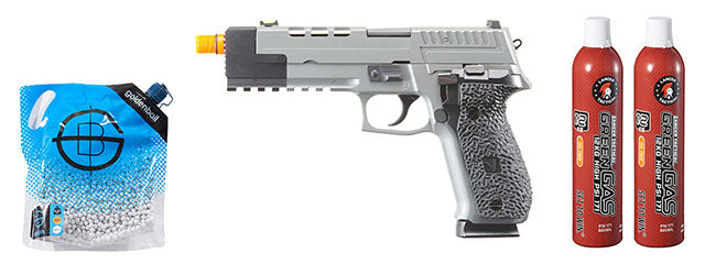 Vorsk Airsoft VP26X Gas Blowback Pistol - (Gray) Green Gas Combo