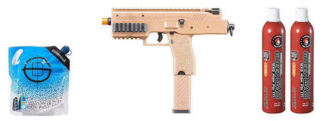 Vorsk VMP-1C GBB Airsoft SMG - Green Gas Combo - (Tan)