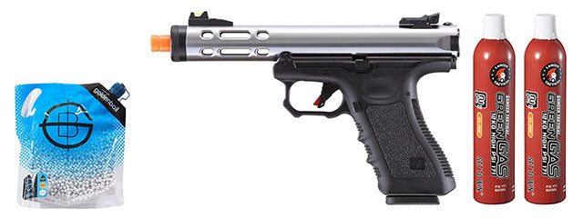 We Tech WE-Tech Galaxy G-Series Gas Blowback Airsoft Pistol - Green Gas Combo ...