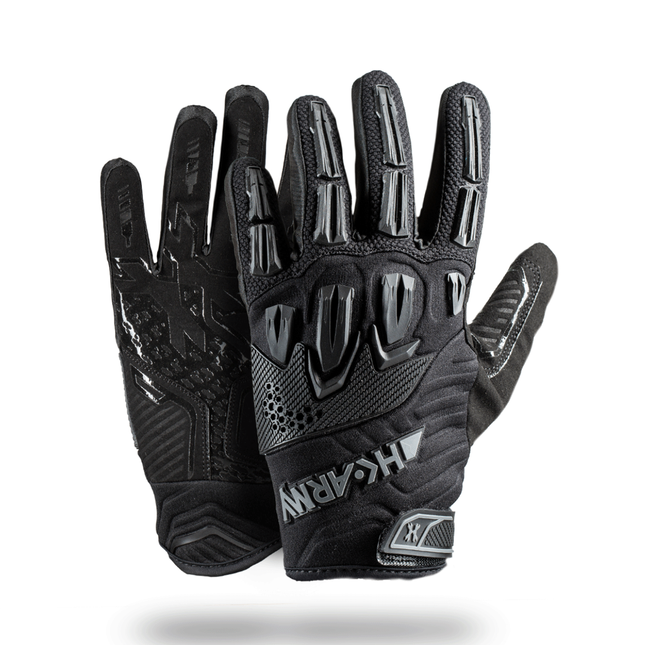 Hardline Armored Glove (Full Finger) - Blackout - XTREME Airsoft Superstore