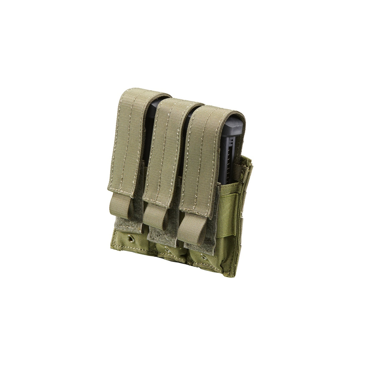 Code 11 Molle Triple Pistol Magazine Pouch (Color: OD Green)