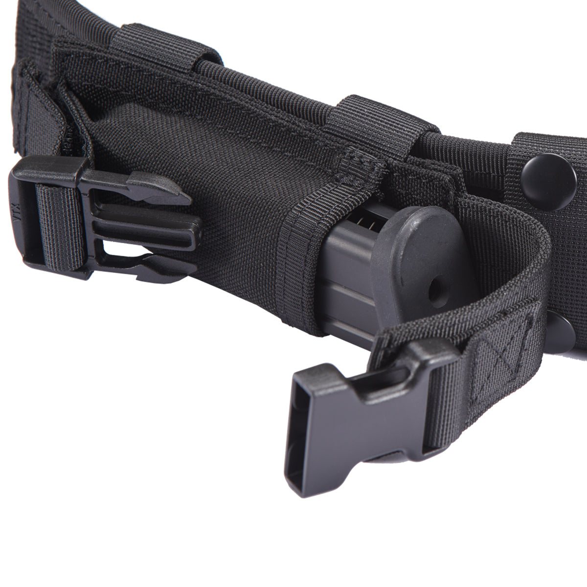 Code 11 Tactical Battle Belt w/ Pistol Magazine Pouches (Color: Black)