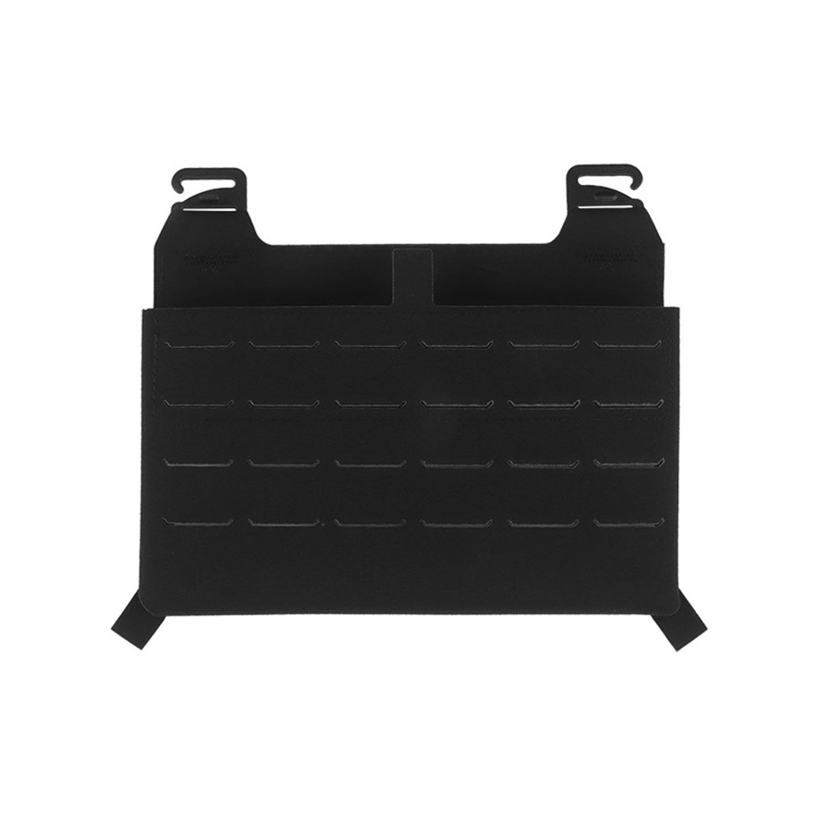 Tactical Vest Front Plate With Built In Magazine Pouch - BLACK