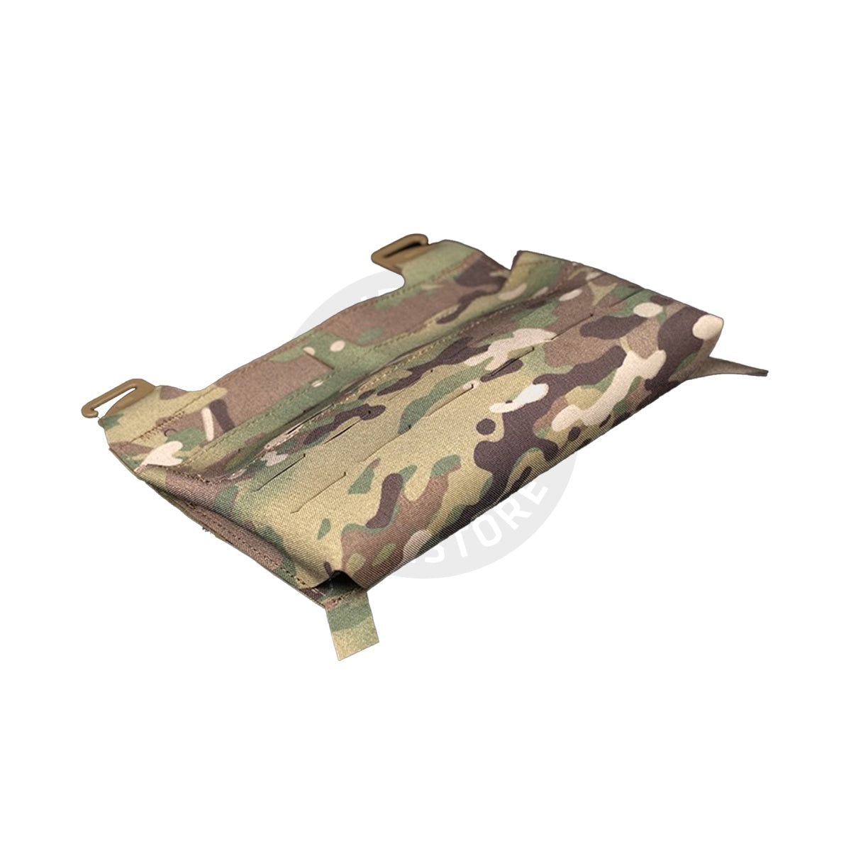 Tactical Vest Front Plate With Built In Magazine Pouch - BLACK