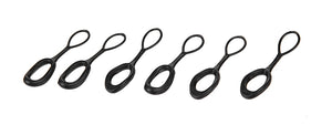 CA-1048B Zipper Pull Tabs - Set of 6 (Black)