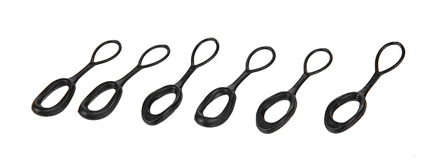 CA-1048B Zipper Pull Tabs - Set of 6 (Black)