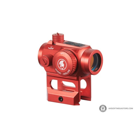 Lancer Tactical 2 MOA Micro Red Dot Sight with Riser Mount (Color: Red)