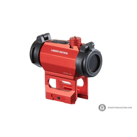 Lancer Tactical 2 MOA Micro Red Dot Sight with Riser Mount (Color: Red)