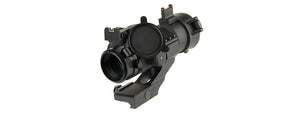 LANCER TACTICAL OUTDOOR FIBER SIGHT AND RED DOT HUNTING SCOPE (BLACK)