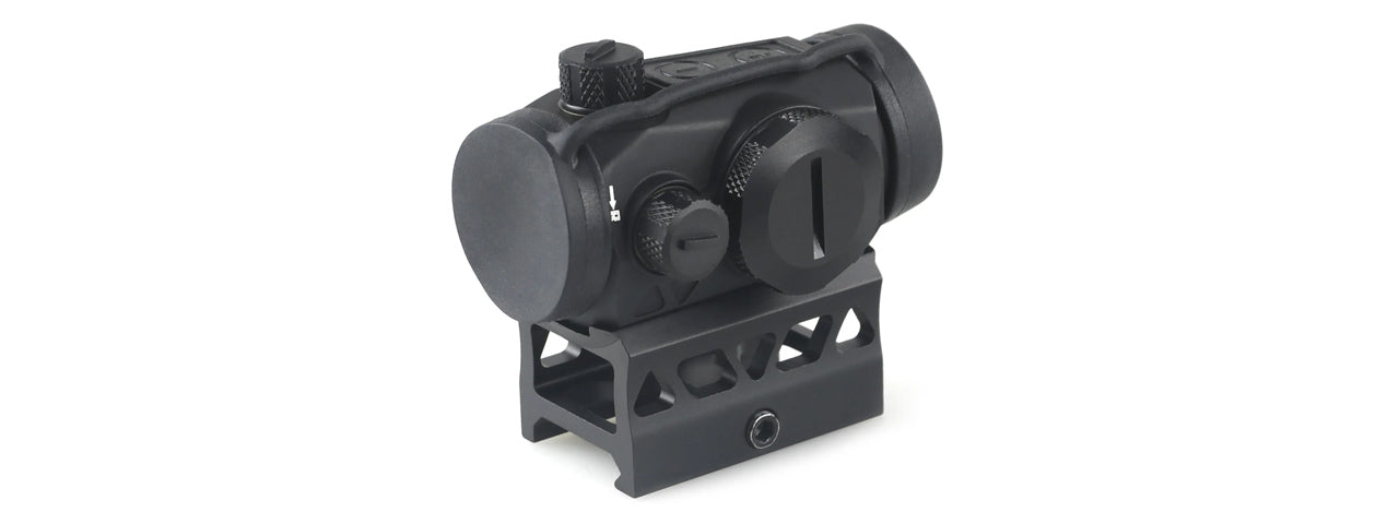 Lancer Tactical Enclosed Red Dot Sight R5B 1x Magnification Scope - (Yellow Glass/Black)