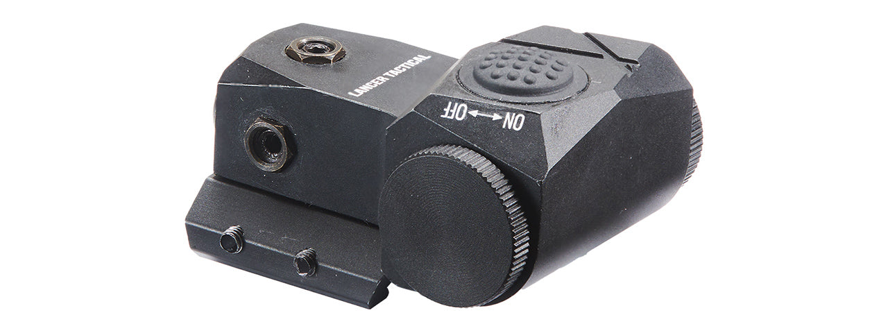 Lancer Tactical Picatinny Single Button Green Laser - (Black)