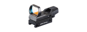 Lancer Tactical Dual Red Green 4 Reticle Reflex Scope - (Black)