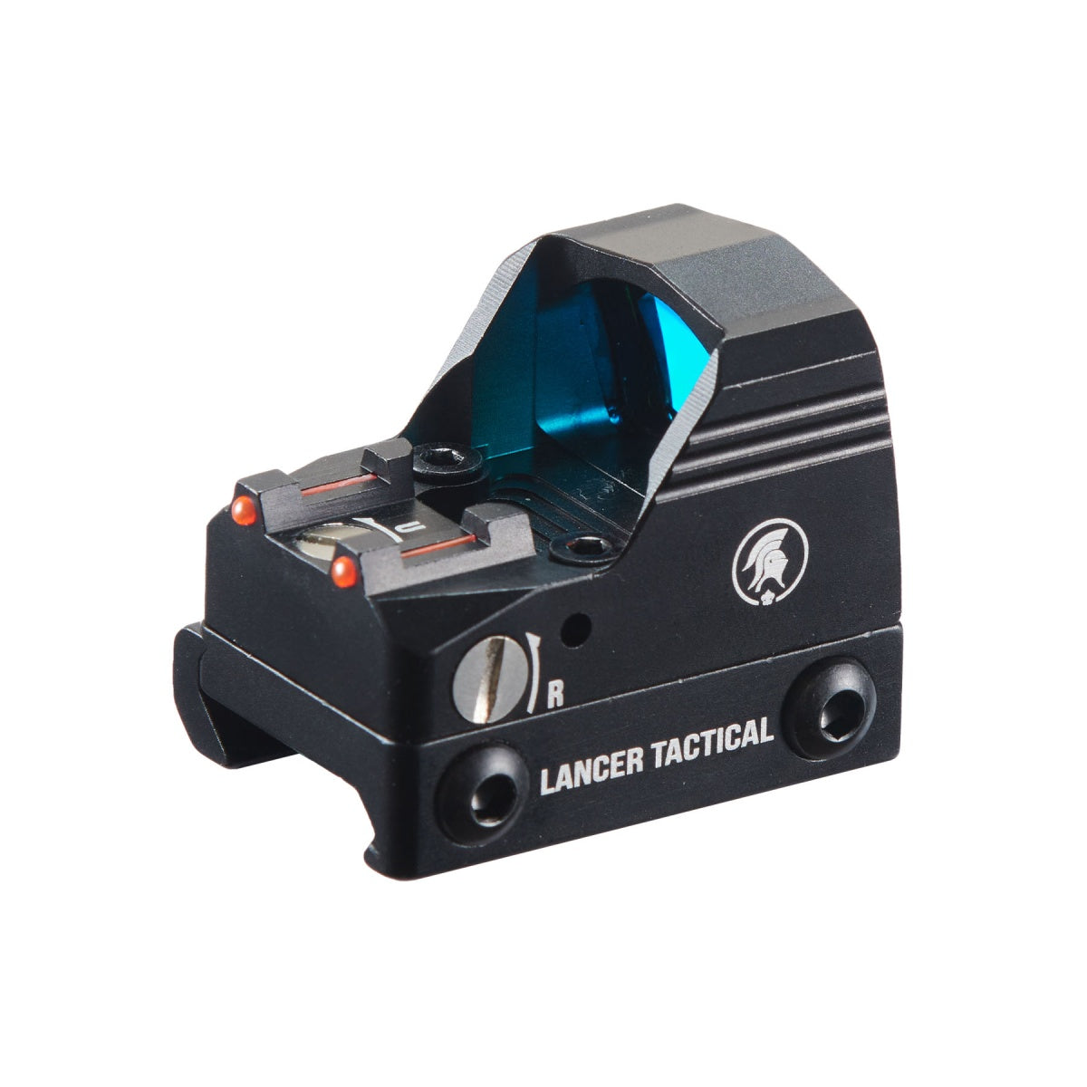 Lancer Tactical Mini Red Dot Sight w/ Red Reticle and Picatinny Mount