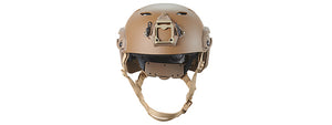 FMA Fast SF Tactical Helmet w/ Half Mask Attachment - (Tan/L)