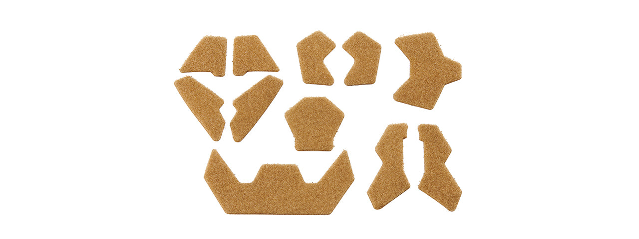 FMA Fast SF Tactical Helmet w/ Half Mask Attachment - (Tan/M)