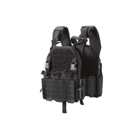 Lancer Tactical 2018 Front/Back Pro Plate Carrier - BLACK