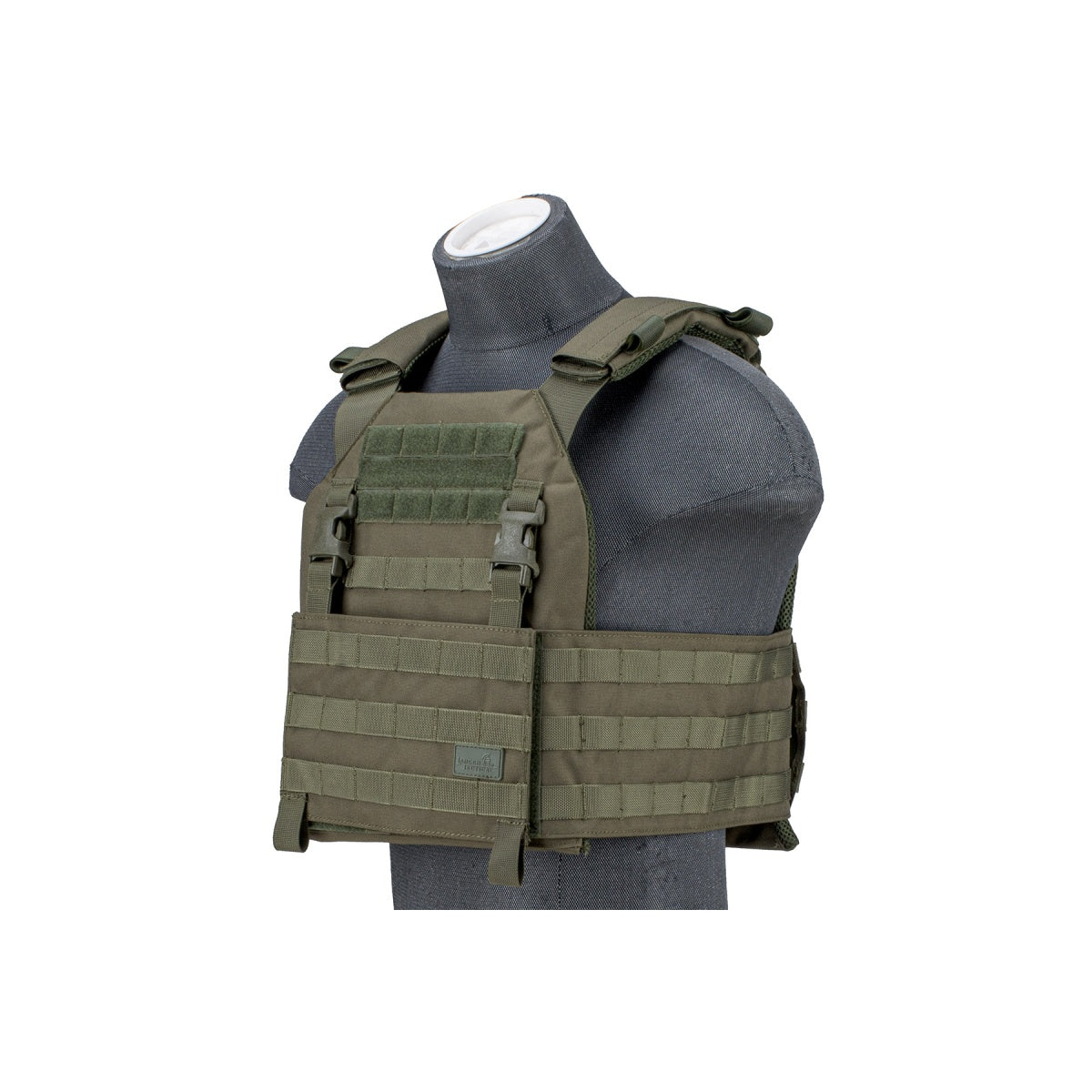 Lancer Tactical 1000D Nylon Buckle Up Assault Plate Carrier (Color: OD Green)