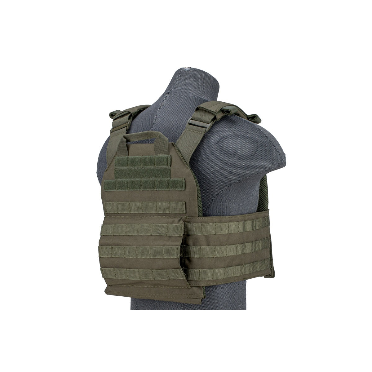 Lancer Tactical 1000D Nylon Buckle Up Assault Plate Carrier (Color: OD Green)