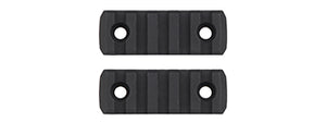 MK Helmet 5 Section Rail Mounts (Color: Black)