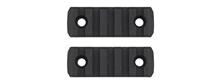 MK Helmet 5 Section Rail Mounts (Color: Black)