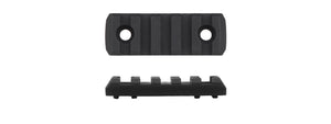 MK Helmet 5 Section Rail Mounts (Color: Black)