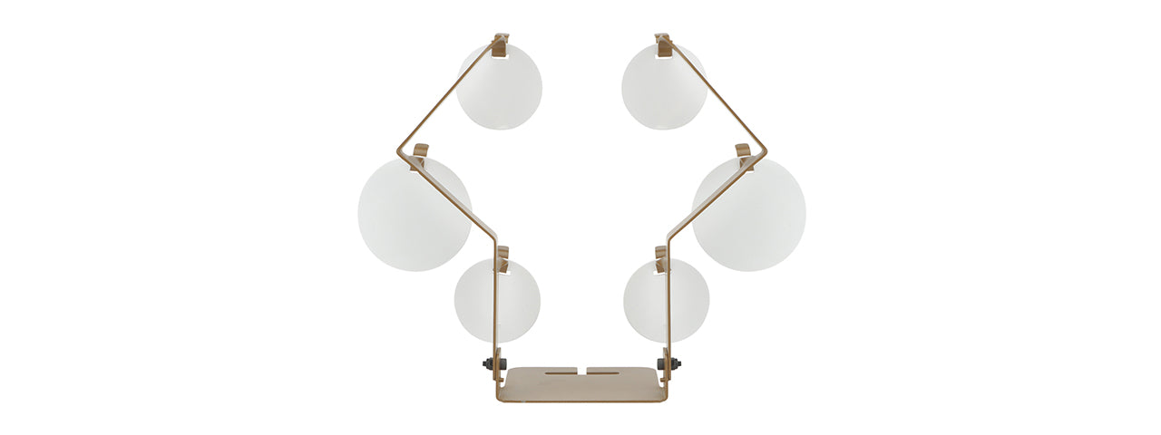 Geometric Hanging Metal Training Target (Color: Tan)