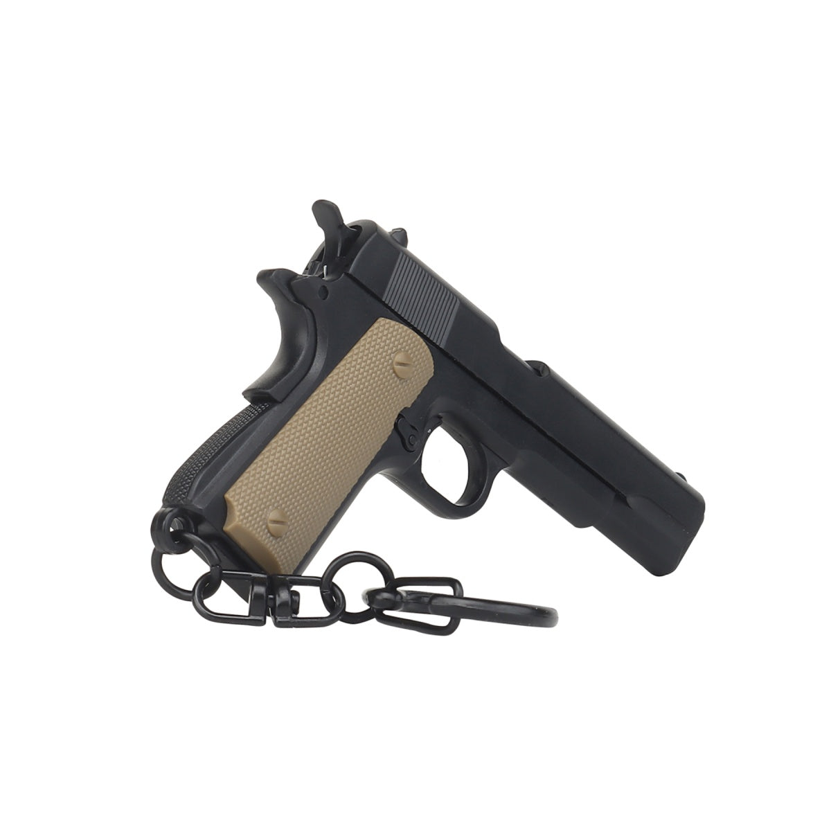 Tactical Detachable Mini 1911 Pistol Keychain (Color: Black)