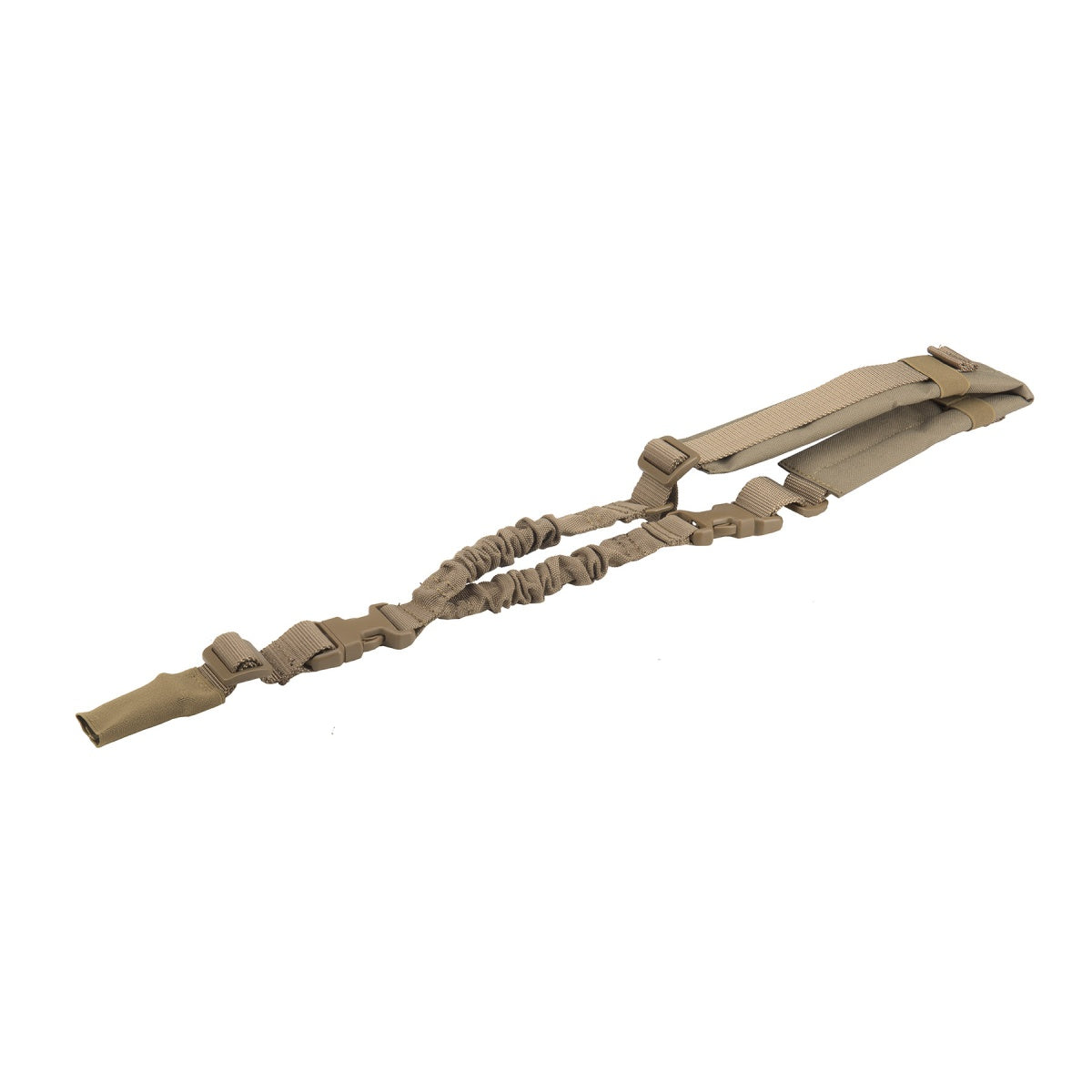 Lancer Tactical Heavy Duty Foam Padded Single Point Sling w/ QD Buckle (Color: Tan)