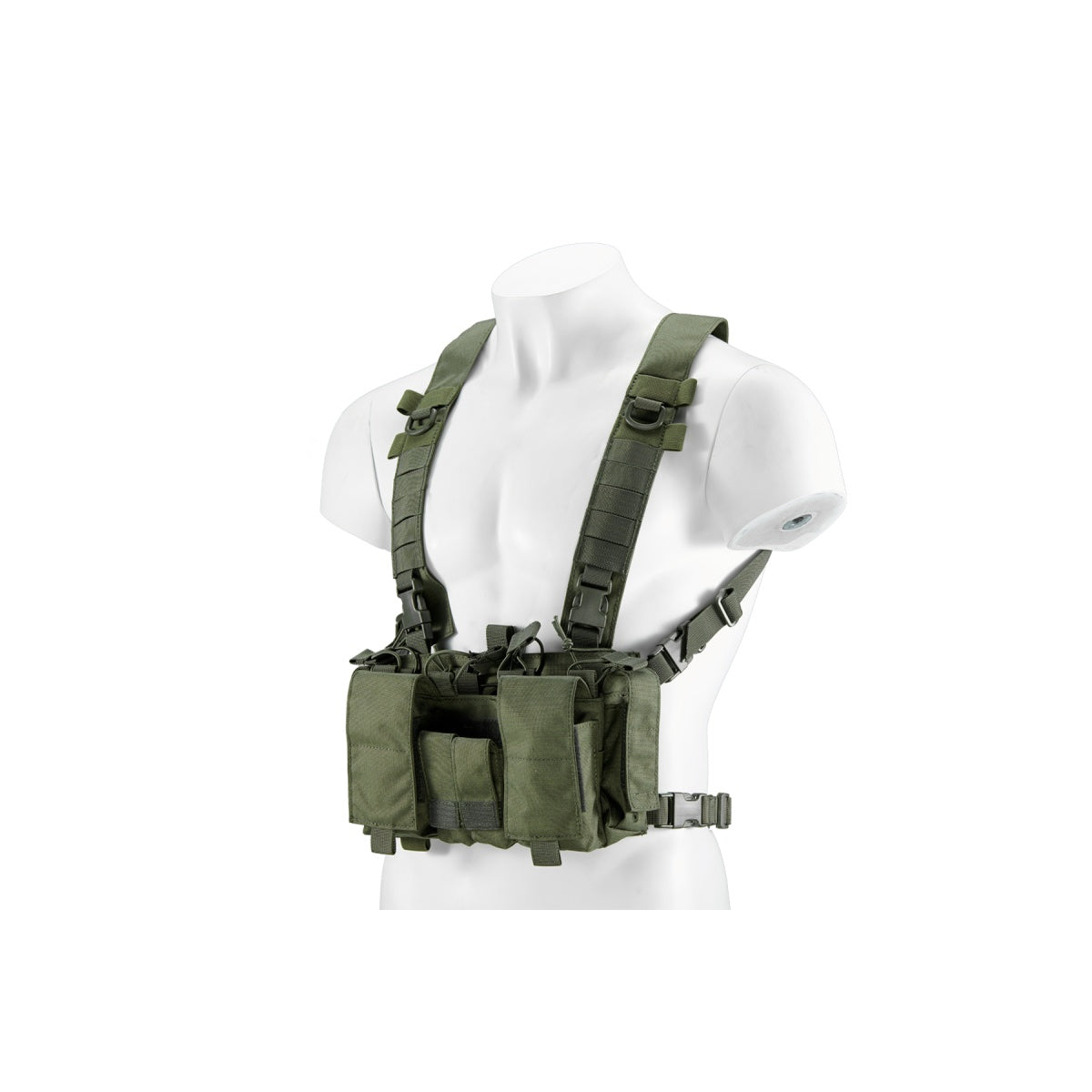 Lancer Tactical Buckle Up Lightweight Chest Rig (Color: OD Green)