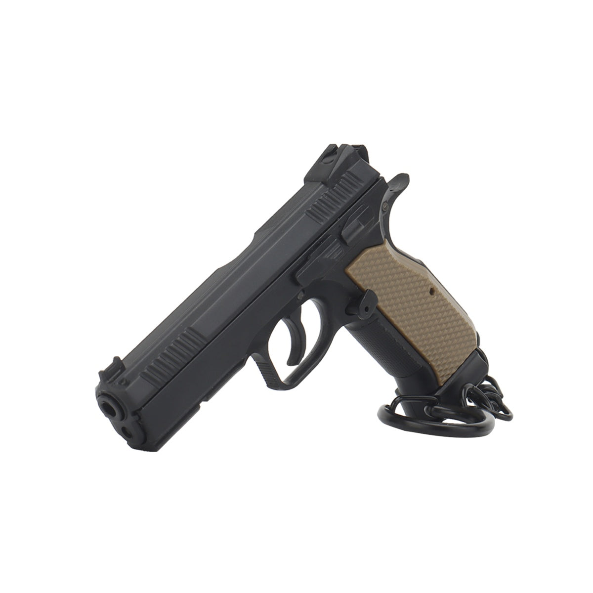 Tactical Detachable Mini Pistol Keychain (Color: Black)