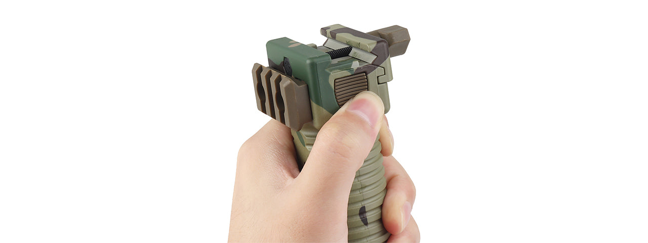 Tactical Vertical Bi-Pod Grip (Color: Multi)