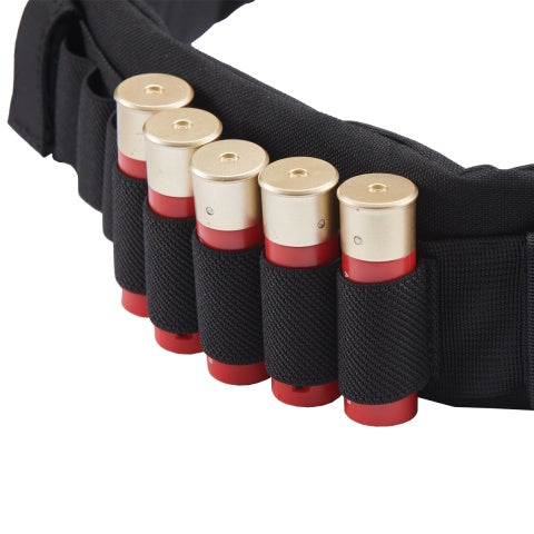 Lancer Tactical Shotgun Shell Battle Belt (Color: Black)
