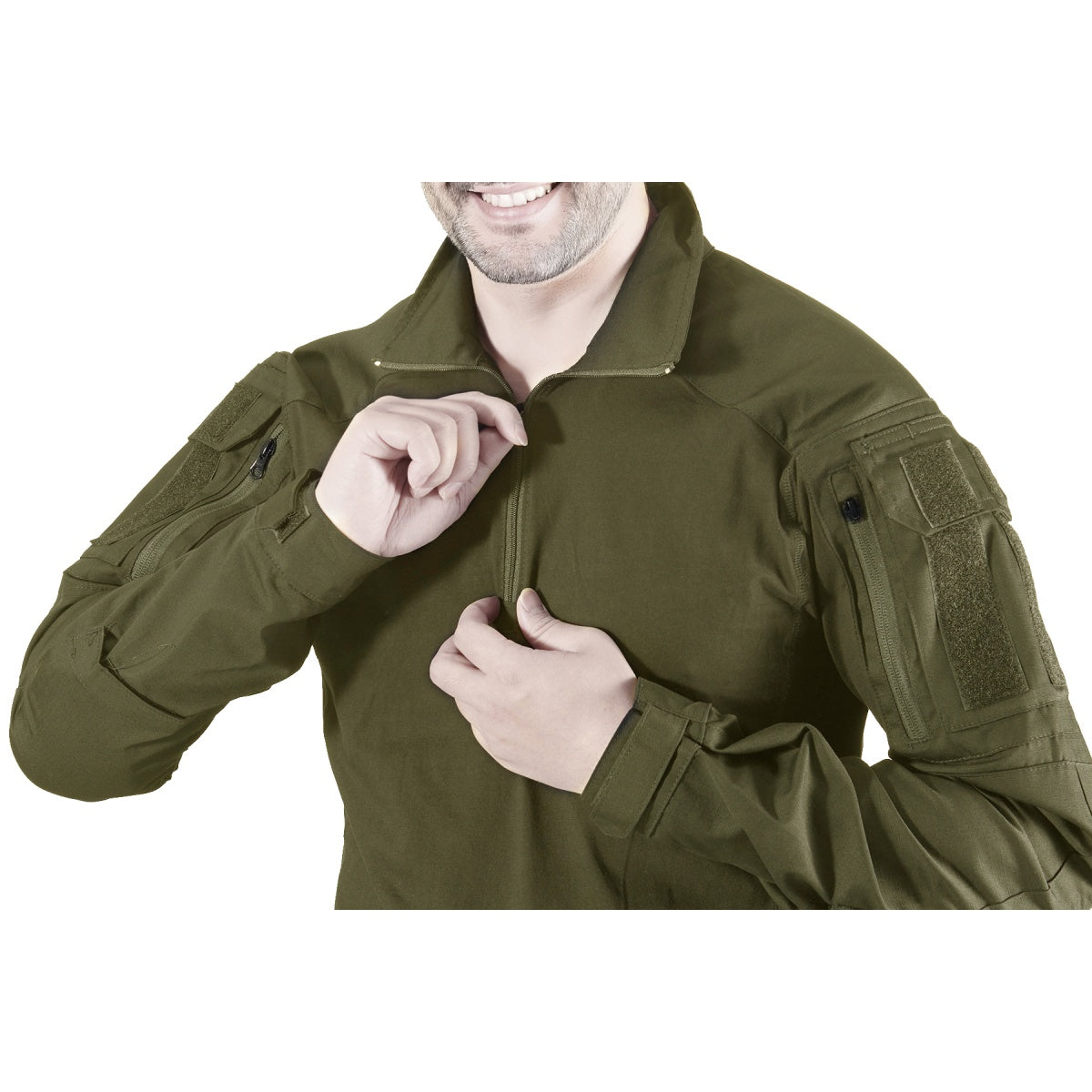 Lancer Tactical Gen4 Combat BDU Airsoft Shirt - (Ranger Green) - L
