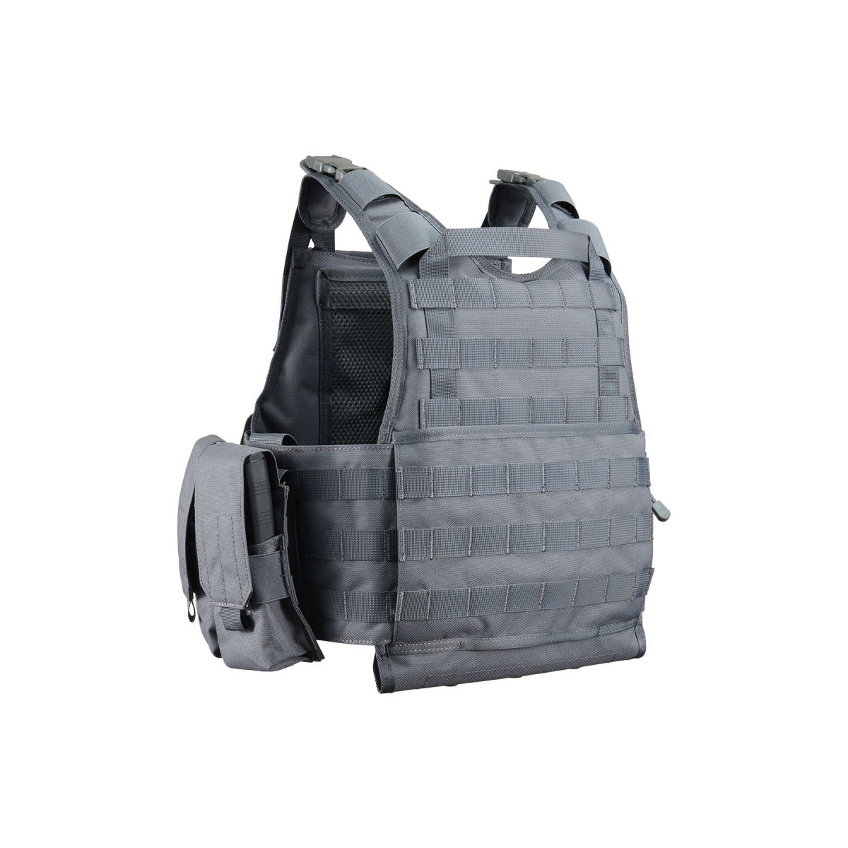 Lancer Tactical 600D Nylon Assault Tactical Vest - (Grey)