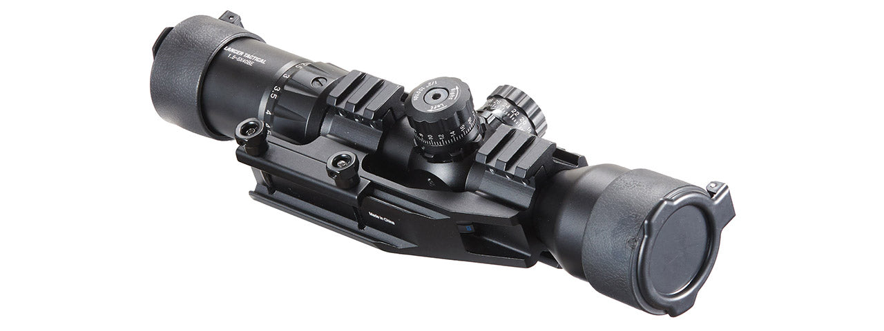 Lancer Tactical Airsoft 1.5-5x40 Tri-Illuminated Mil-Dot Rifle Scope