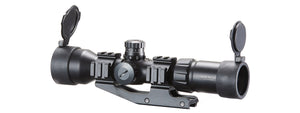Lancer Tactical Airsoft 1.5-5x40 Tri-Illuminated Mil-Dot Rifle Scope