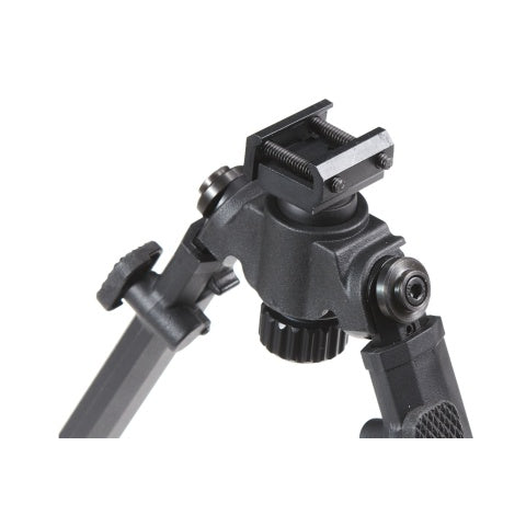 Lancer Tactical Full Metal Tactical Bipod for Picatinny Accessory Rails (Color: Black)